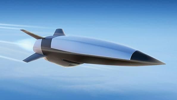 An artist’s rendering of the Hypersonic Attack Cruise Missile. (DARPA Courtesy of Raytheon)