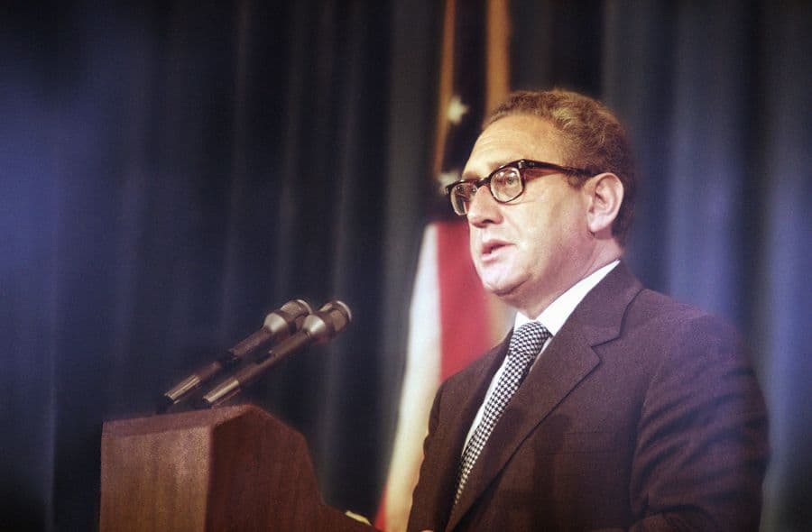 Henry Kissinger Speaking News Conference