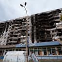 A residential building damaged from Russian attacks is seen during a local ceasefire related to a humanitarian aid mission in Oleshky, in Kherson, Ukraine, Thursday, Oct. 29, 2026. (AP Photo/Evgeniy Maloletka)