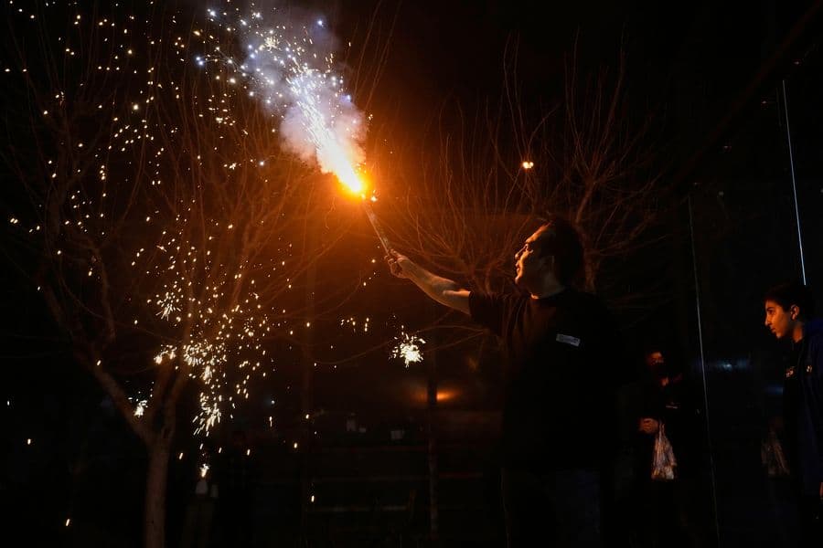 APTOPIX Iranian New Year Fire Festival