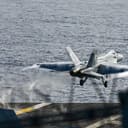 An F/A-18E Super Hornet, assigned to Strike Fighter Squadron (VFA) 25, launches off the flight deck of Nimitz-class aircraft carrier USS Theodore Roosevelt (CVN 71), Oct. 20, 2026. Theodore Roosevelt, flagship of Carrier Strike Group (CSG) 9, is underway conducting routine operations in the U.S. 7th Fleet area of operations, demonstrating the U.S. Navy’s commitment to a free and open Indo-Pacific. (U.S. Navy Photo by Mass Communication Specialist Seaman Kellie Given)
