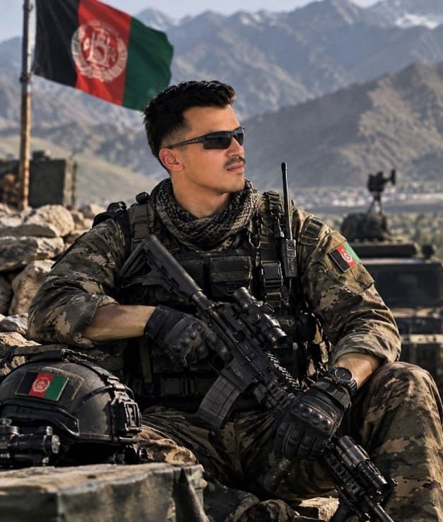 An Afghan National Army commando.