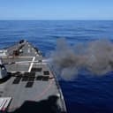 PACIFIC OCEAN (Sept. 11, 2026) Arleigh Burke-class guided-missile destroyer USS Carl M. Levin (DDG 120), fires the Mark 45 5-inch gun during a live fire training exercise in the Pacific Ocean, Sept. 11, 2026. An integral part of U.S. Pacific Fleet, U.S. 3rd Fleet operates naval forces in the Indo-Pacific and provides the realistic, relevant training necessary to execute the U.S. Navy’s role across the full spectrum of military operations. U.S. 3rd Fleet works together with our allies and partners to advance freedom of navigation, the rule of law, and other principals that underpin security for the Indo-Pacific region. (U.S. Navy photo by Mass Communication Specialist 2nd Class Isabelle Dial)