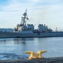 The Arleigh Burke-class guided-missile destroyer USS Benfold (DDG 65) returns home to Naval Station Everett on October 16, 2026, after a 8-month deployment to the U.S. 3rd fleet, U. S. 5th Fleet and U. S. 7th Fleet area of operations. An integral part of the U.S. Pacific Fleet, U.S. 3rd Fleet leads naval forces in the region and provides realistic, relevant training necessary to execute our Navy’s role across the full spectrum of military operations – from combat operations to humanitarian assistance and disaster response. U.S. 3rd Fleet works together with allies and partners to advance freedom of navigation and overflight, the rule of law, and other principles that underpin security for the region. (U.S. Navy Photo by Mass Communication Specialist 2nd Class Jonathan Estrada-Eguizabal)