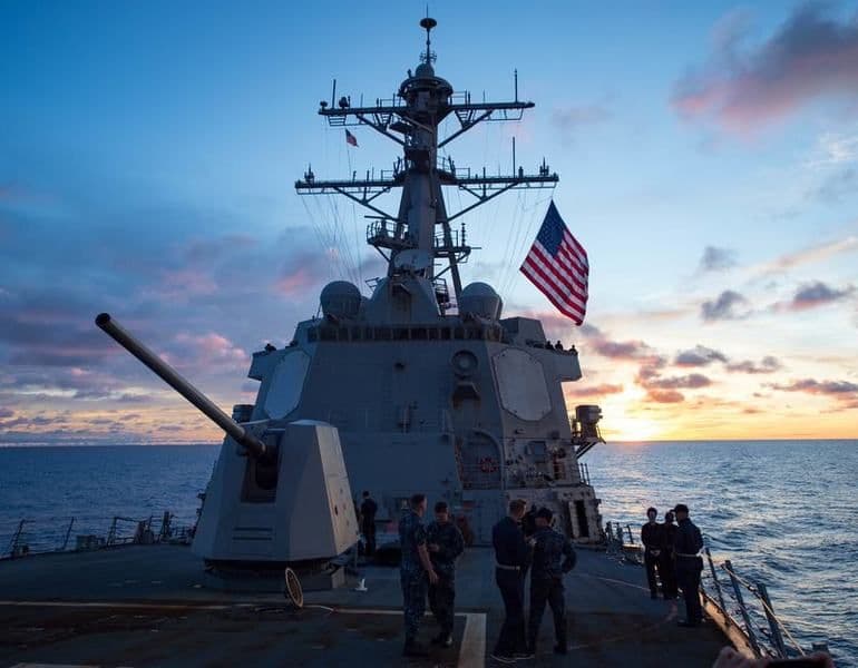 China Protests Over U.S. Warship in the South China Sea