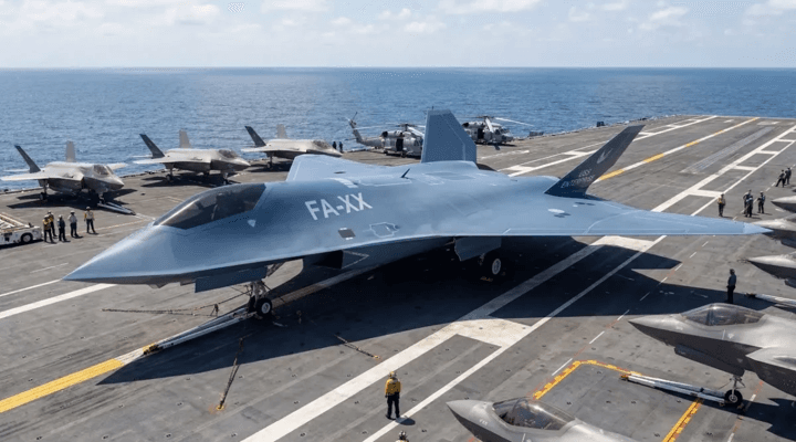 A rendering image of the U.S. Navy F/A-XX fighter program (U.S. Navy)