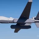The MQ-9B equipped with the AEW pods. (Image credit: GA-ASI via Saab)