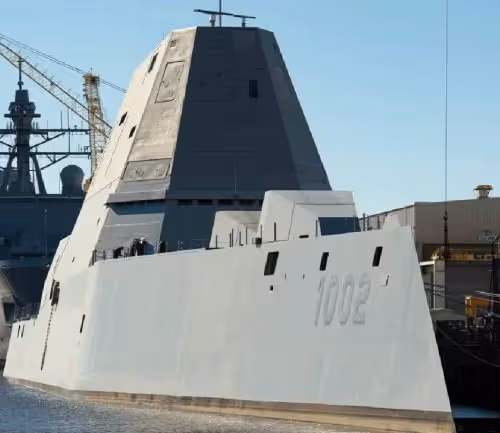 The future USS Lyndon B. Johnson (DDG 1002). Credit: © HII.