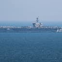 Nimitz-class aircraft carrier USS George Washington (CVN 73) conducts routine operations in the U.S. 5th Fleet area of operations, Oct. 24, 2026. George Washington is deployed to the U.S. 5th Fleet area of operations to support maritime security and stability in the Middle East. (U.S. Navy photo)